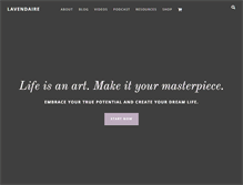 Tablet Screenshot of lavendaire.com